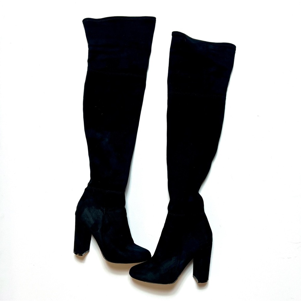 Aldo Black Suede Over-the-Knee Boots Women’s Size 8